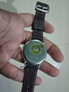 Coach New York Black Leather Dinosaur Charm Watch