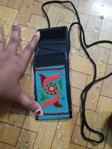 Embroidered Phone Pouch