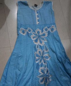 Bohemian Blue Floral Maxi Dress