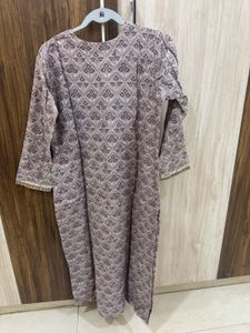 Elegant Printed Chanderi  Kurta