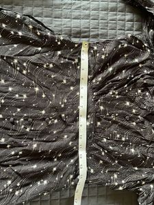 Chic Black Star Print Mini Dress