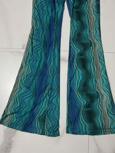 Boho Print One Shoulder Top &amp; Bell Bottoms