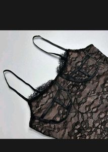 Elegant Black Lace Maxi Dress