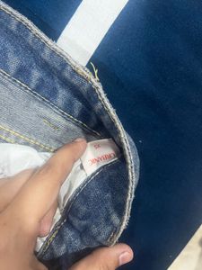Blue Denim Cargo Jeans