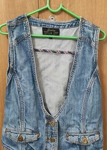 vintage denim vest