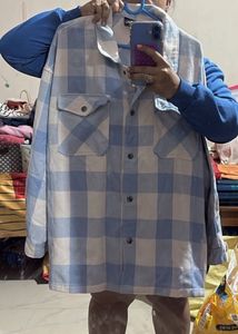 Plaid Flannel Shirt Jacket