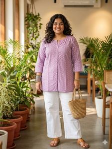 Beautiful Lavender Kurta Top