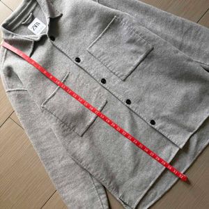 Zara Men's Grey Shirt Jacket
