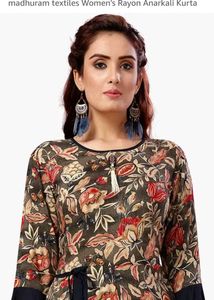 Women's Floral Anarkali Kurta