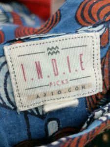 Light Teal Blue Printed Kurta (Women's)