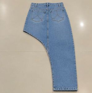 Asymmetrical Denim Jeans