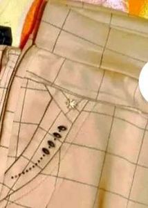 Checkered Beige Pants+Gift 🎁
