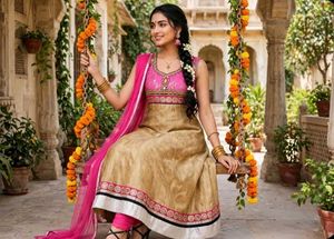Exquisite Indian anarkali Set