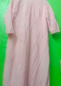 Embroidered Pink Kurta