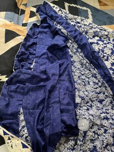 Elegant Navy Embroidered Lehenga Skirt