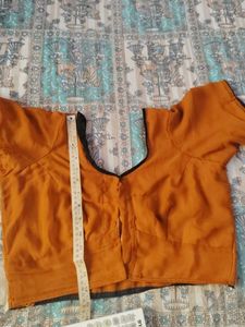 Embellished Orange Blouse