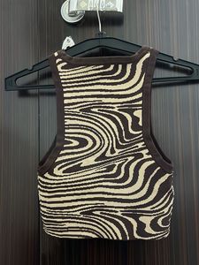 Stylish Printed Crop Tank Top