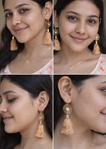 Boho Tassel Dangle Earrings Unused