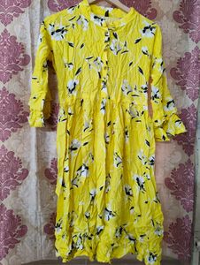 Floral Yellow Frock