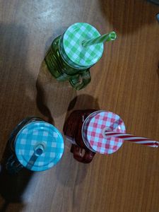 2 Nos Mason Jars Set