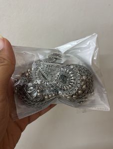 Oxidized Silver Jhumka Earrings
