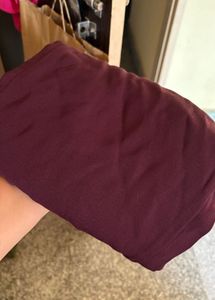 Maroon Wide Leg Pants