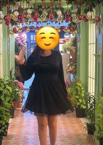 Chic Black Tulle Dress