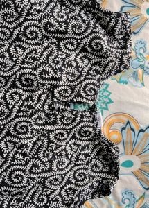 black and white kurti.