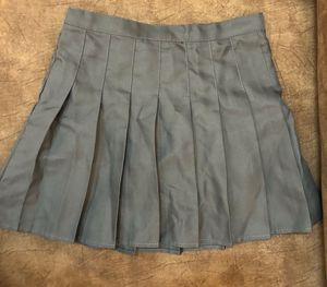 ᯓ★ y2k Pleated Office Siren Grey skirt