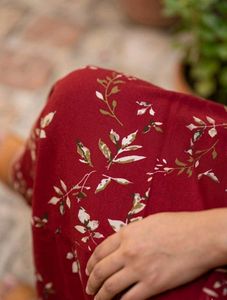 Beautiful Red Floral Ethnic Gown