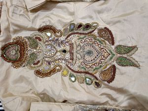 Indo Western Lehnga Only One Time Wear Heavy Hand Work