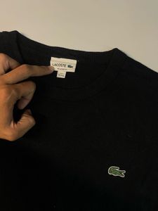 Lacoste Black Crewneck Sweater