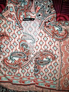 Boho Paisley Print Tiered Midi Dress
