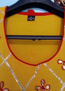 Mustard Colour Kurti