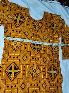 Designer Mustard Yellow Kurta