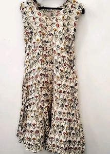 Boho Floral Print Sleeveless Dress