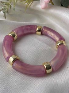 Chic Pink & Gold Bracelet