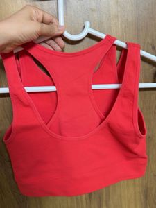 H&amp;M Red Crop Top &amp; Shorts Set