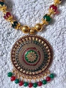 Traditional Indian Necklace &amp; Earring Set❤️