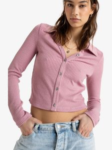 Glittery Pastel Pink Ribbed Top🪩💗