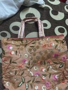 Embroidered Tote Bag