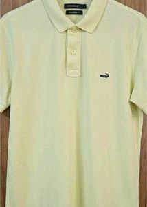 Men's Yellow Crocodile Polo Shirt (size M)