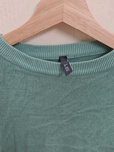 Soft Green Crew Neck Sweater
