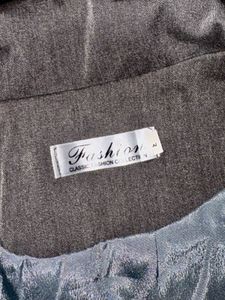 Cropped Gray Blazer