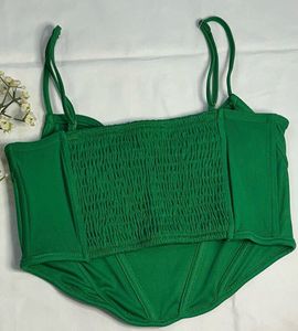 Green Corset Top Imported