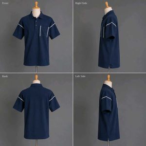old money classic Men's Navy Blue Polo Shirt
