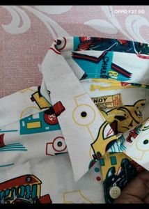 Kids' Fun Car Print Shirt