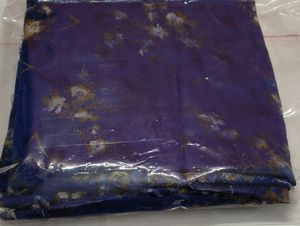 Vintage Blue Floral Print Soft Fabric 4.5 meters