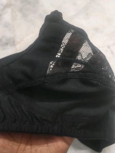 Net Bra Lingerie Black Colour Size 30