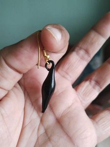 Black Drop Earrings